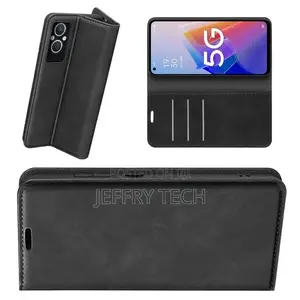 OPPO A96 5G Super Soft Leather Flip Cover Phone Case Dual In