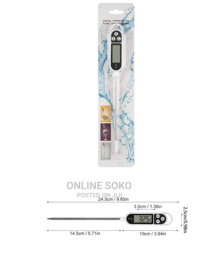 Digital Food Thermometer Probe for Kitchen Laboratory