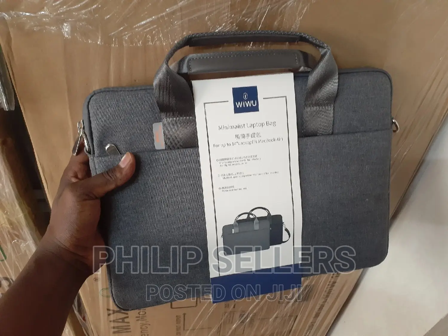 Wiwu Minimalist Laptop Bag Water-Resistant Multi-Pockets Lar