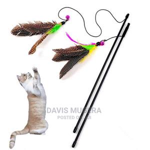 Bird Feather Teaser Wand Cat Toy - thumbnail 2
