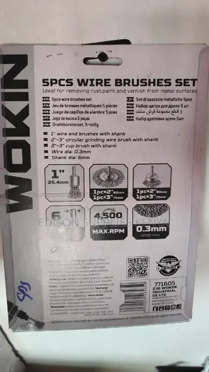 Wire Brushes Set 5pcs Wokin Drill Wire Brush for Metals Rust