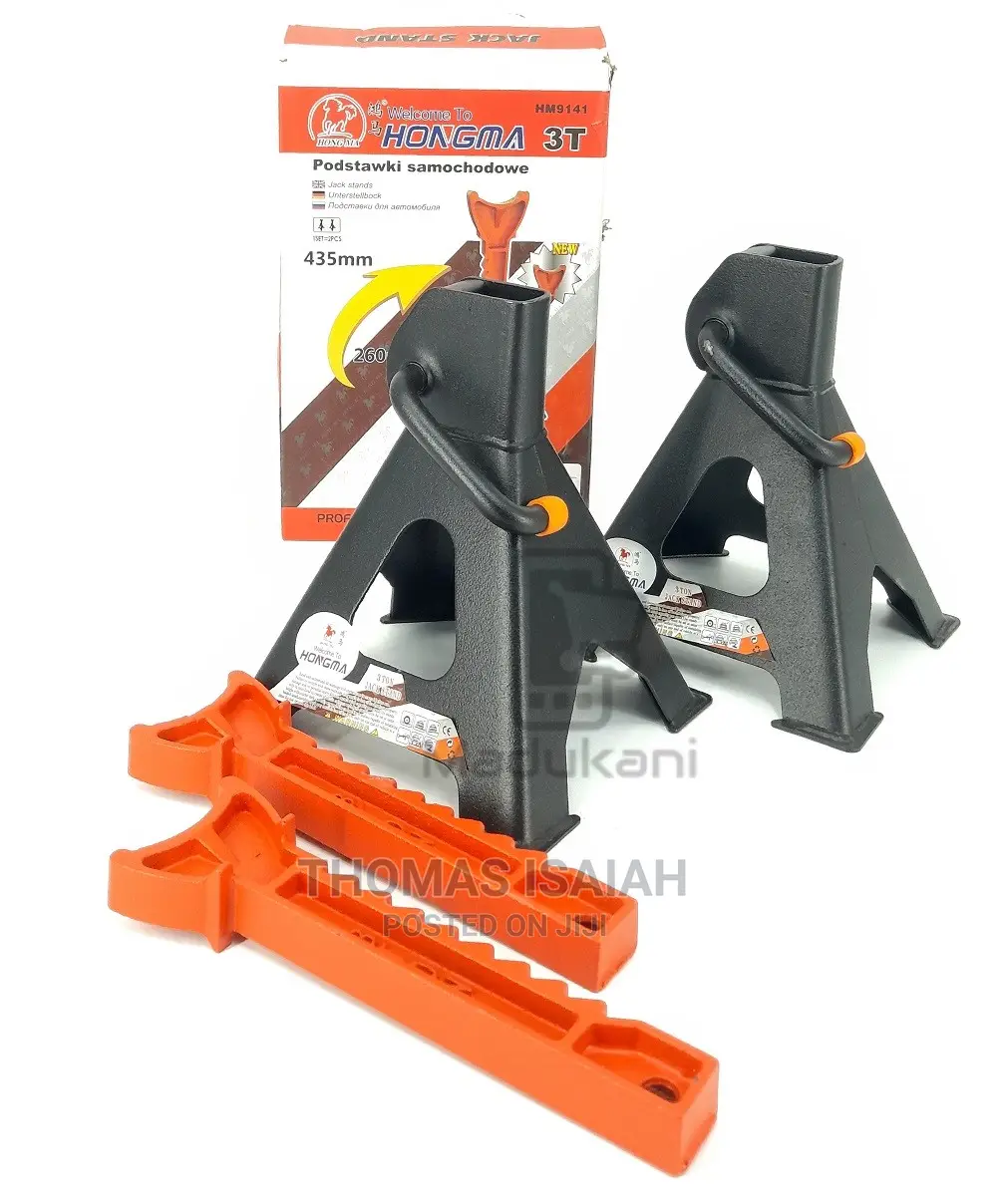 2PCS 3T 6600lb Adjustable Jack Stand 260mm - 435mm