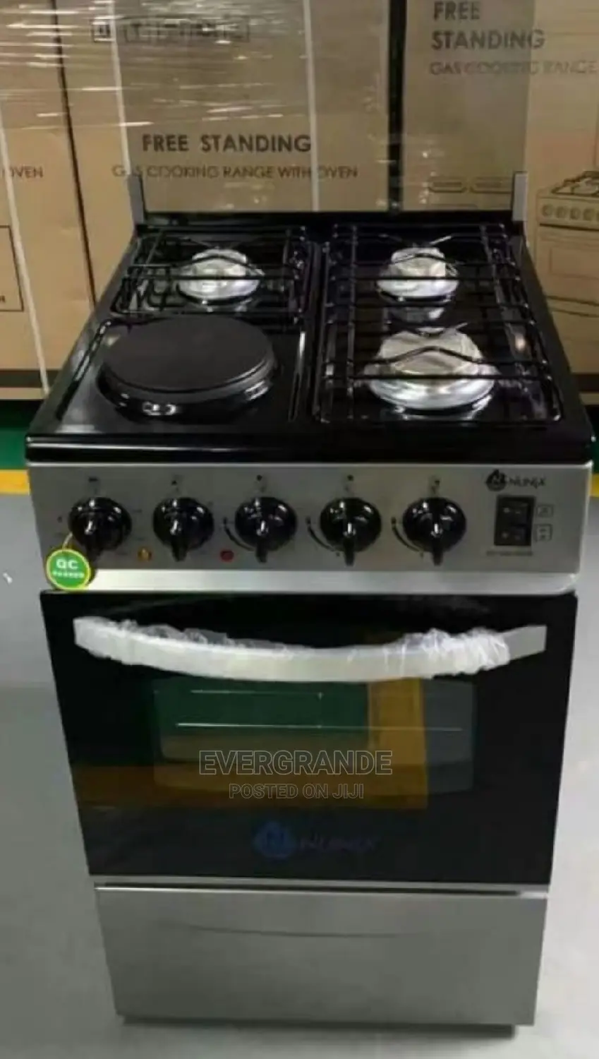 3 +1 With Electric Oven Standing Cooker Nunix.