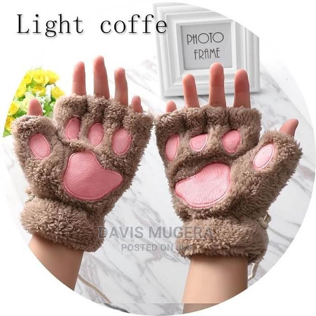 Women Warm Paws Fingerless Gloves - thumbnail 2