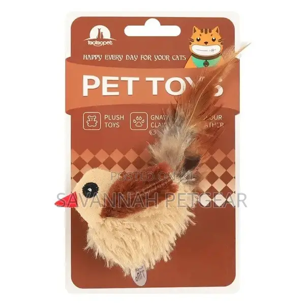 Charming Chirp Electronic Bird-Sound Cat Toy