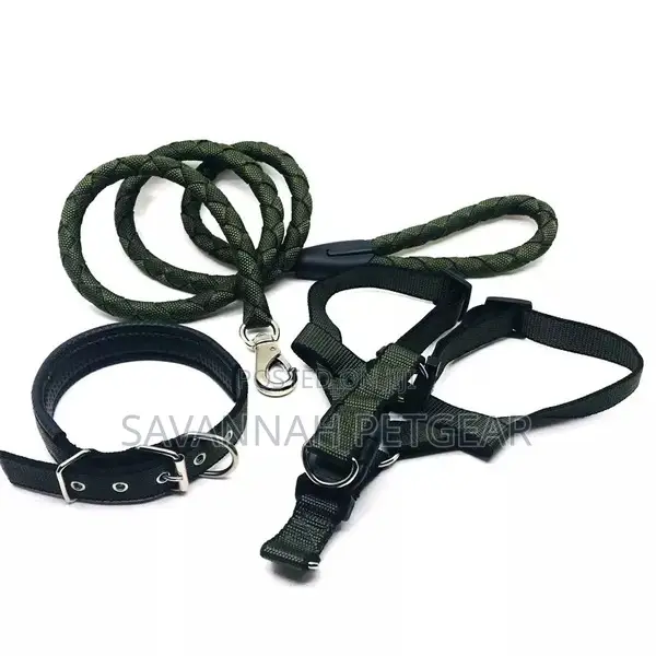 3 in 1 Nylon Leash Dog Strap Harness Set Step in Dog Harness
