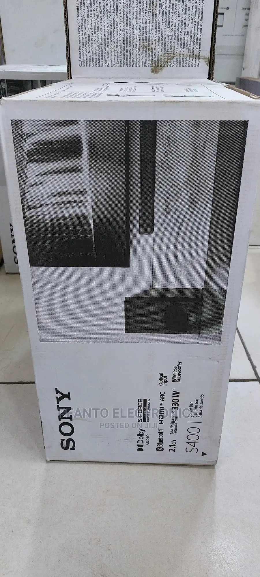 Sony Ht-S400 2.1ch Soundbar With Powerful Wireless Subwoofer