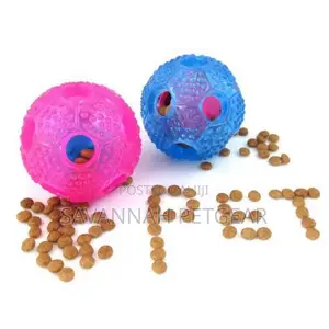 Interactive Treat Ball Teeth Cleaning Dog Throw Fetch Toy