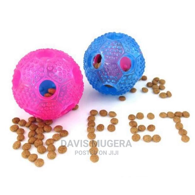 Interactive Treat Ball Teeth Cleaning Dog Throw Fetch Toy - thumbnail 4