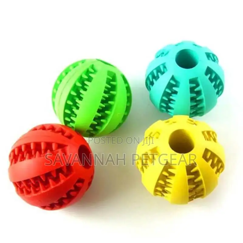 Bouncy Fetch Dog Toy Teeth Cleaning Treat Ball for Dog, 7c