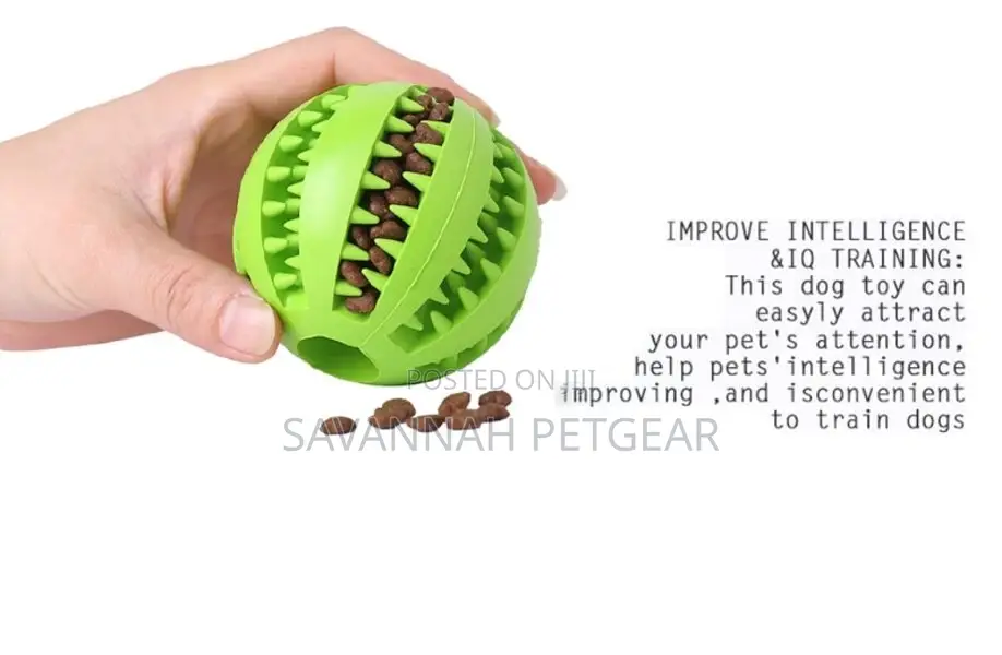 Bouncy Fetch Dog Toy Teeth Cleaning Treat Ball for Dog, 7c