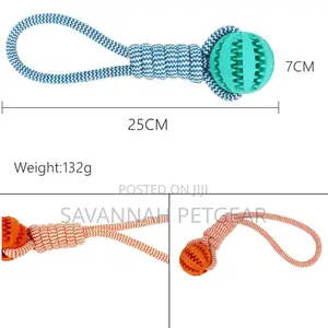 Braid Rope Dog Toy With Treat Ball