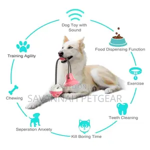 Interactive Tug Chew Dog Toy With Treat Ball