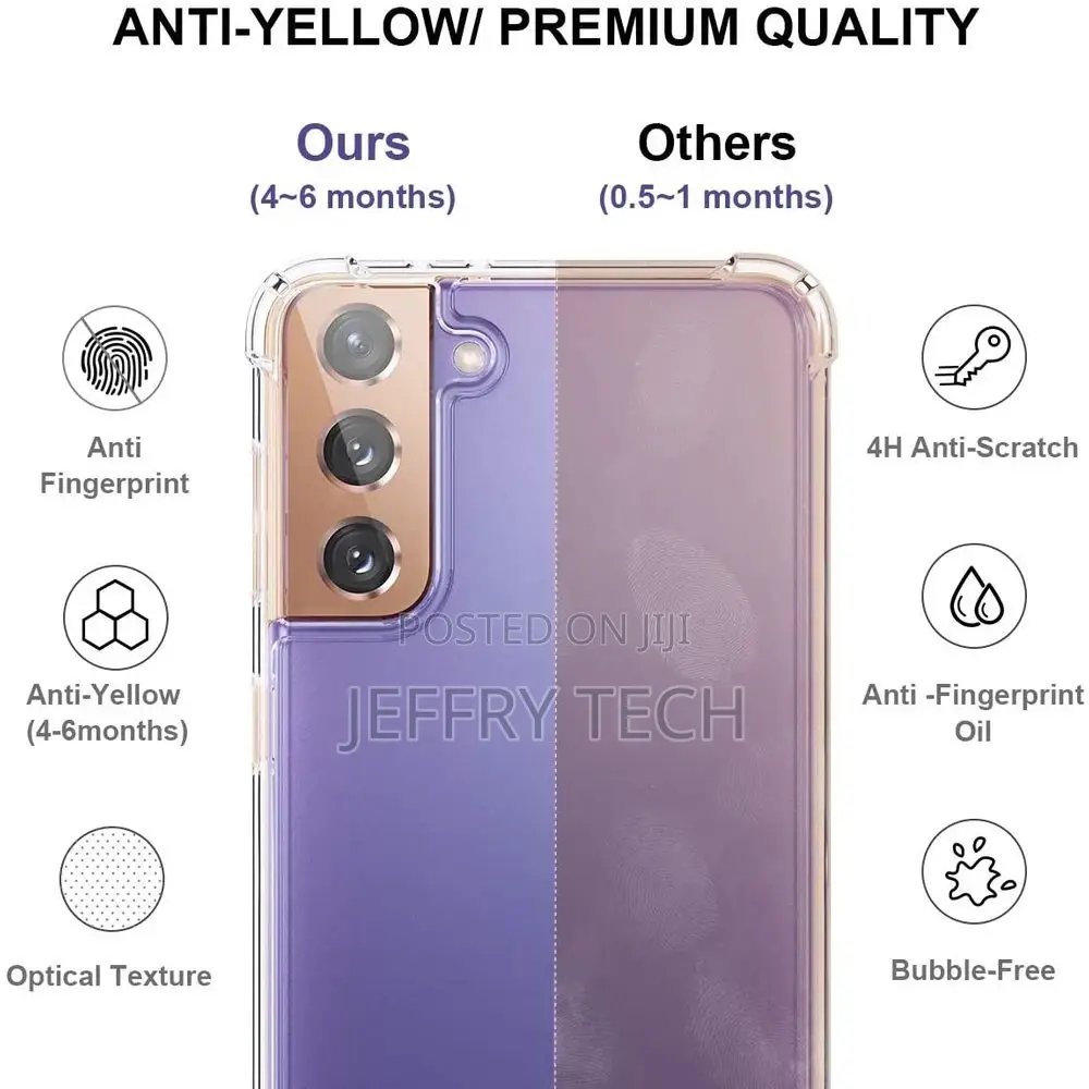 Case for Samsung S22 Plus Cover Transparent Clear Reinforced