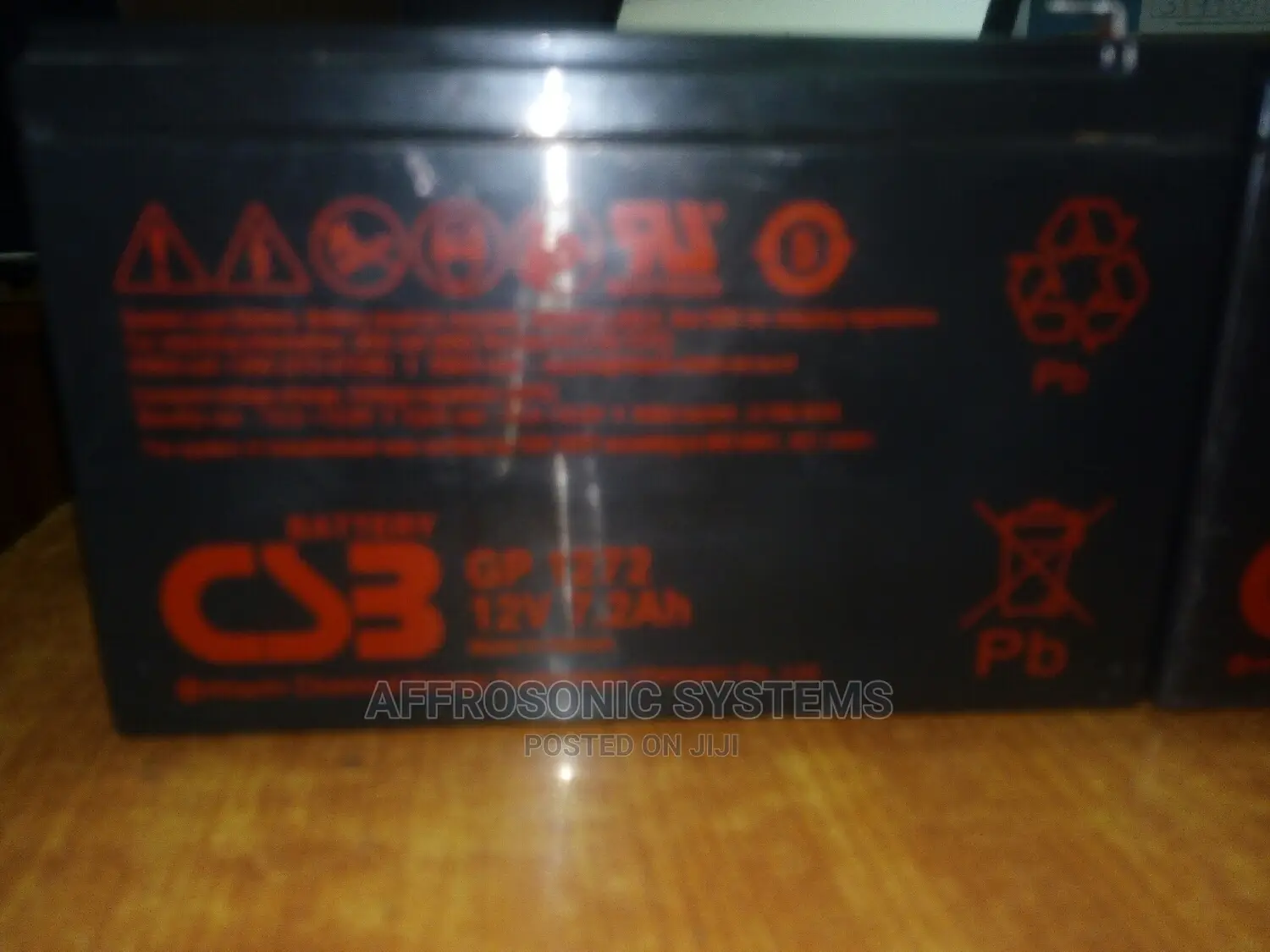 Original Csb12volts, 7 Ah Battery