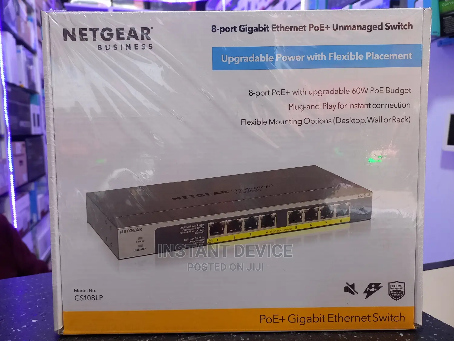 NETGEAR 8 Port Gigabit Poe Switch