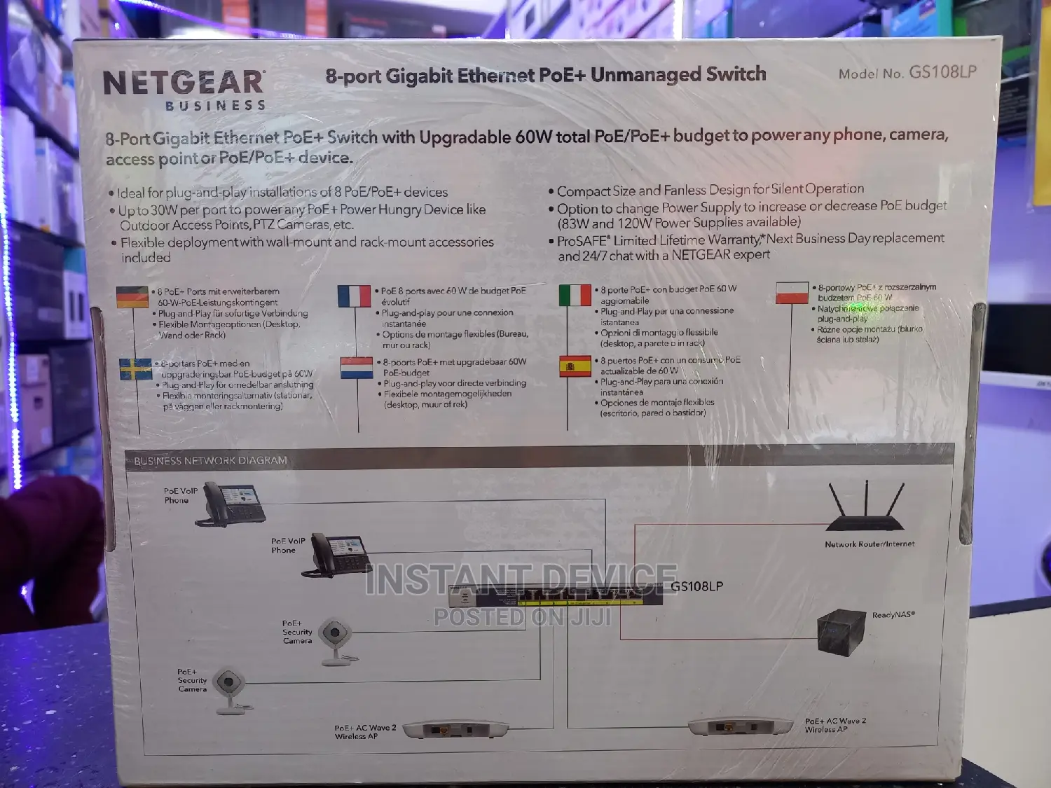 NETGEAR 8 Port Gigabit Poe Switch