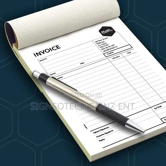 Printing of Invoice Books