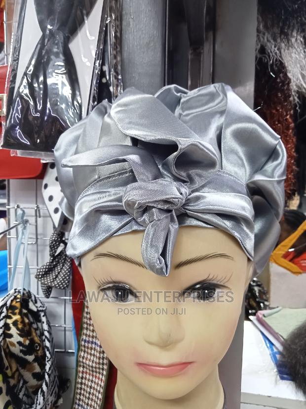 Grey Satin Bonnet - thumbnail 3