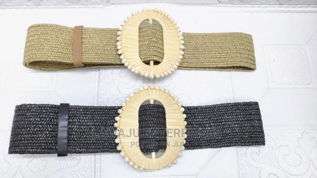 Ladies Woven Buckle Belt - main view
