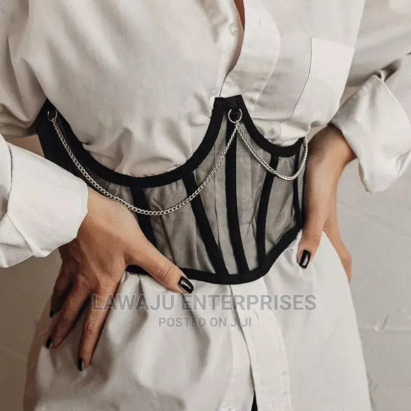 Women Mesh Corset Cummerbund Waist Belt