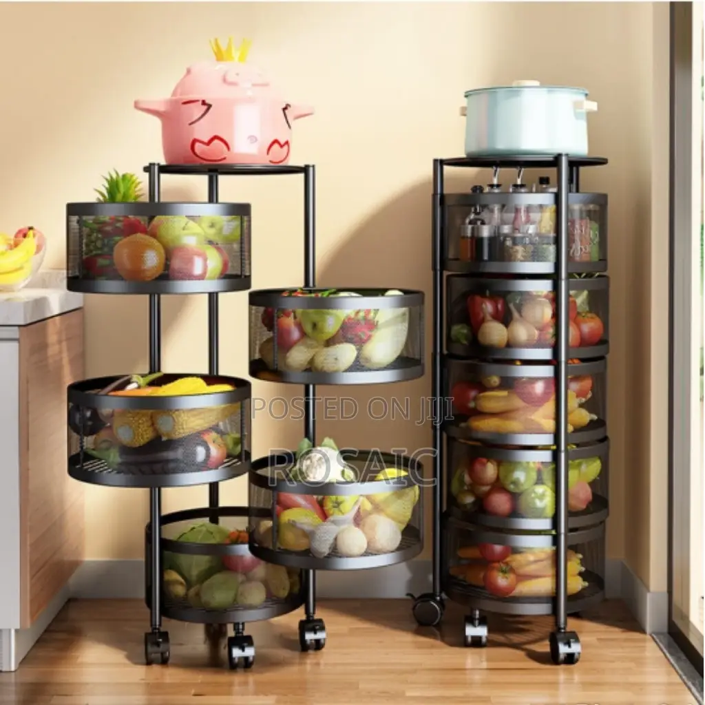 *Fruits/Kitchen Storage Rack With Wheels*
5 Stair/Tier
