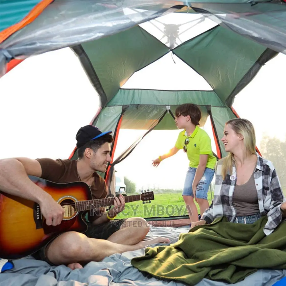 6-8 Person Family Automatic Pop Up Camping Tent,