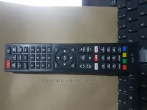 Fat-77 Smart Tv Remote Black With Netflix