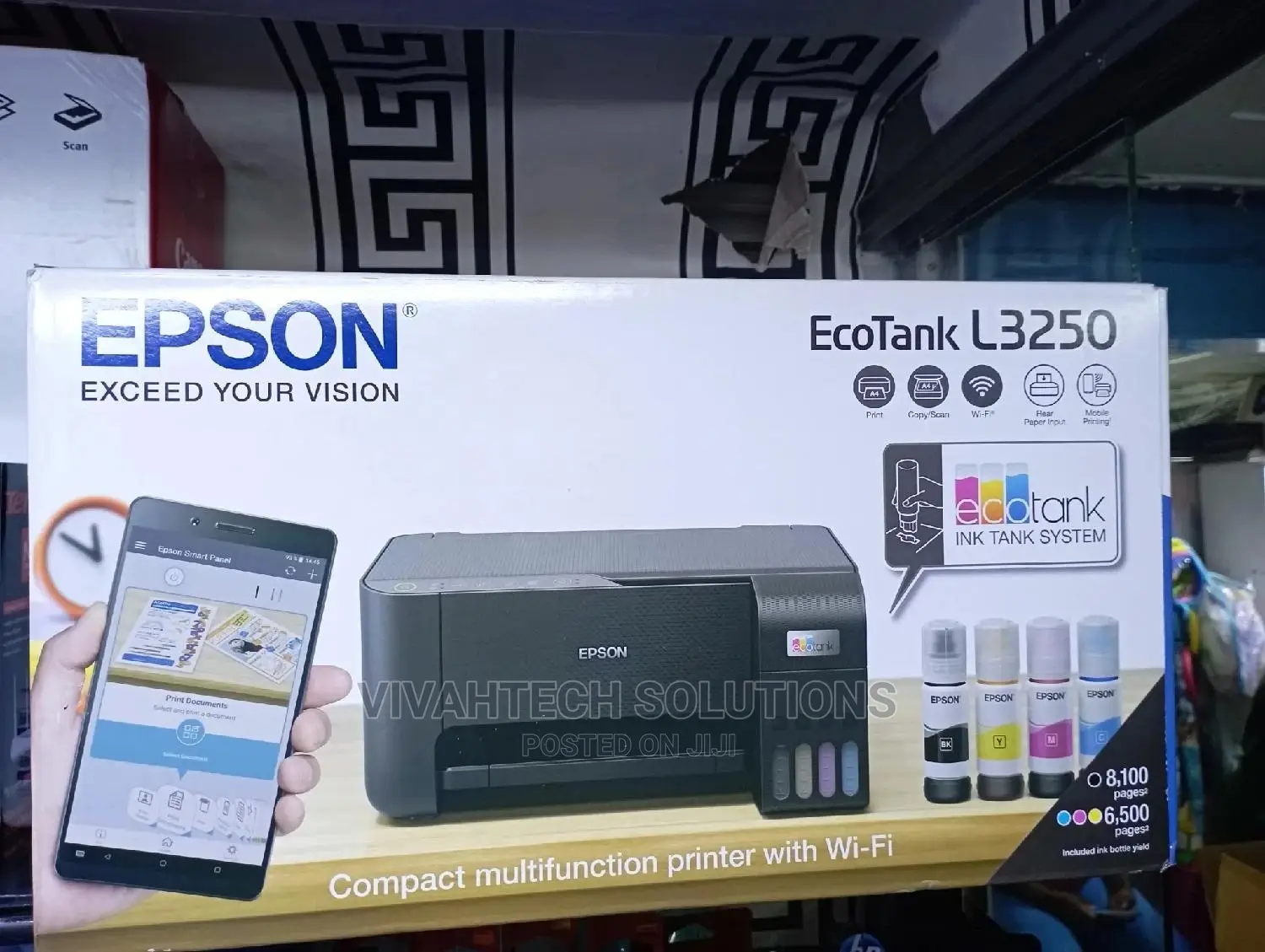 Epson Ecotank L3250 A4 Wi-Fi All-in-One Ink Tank Printer