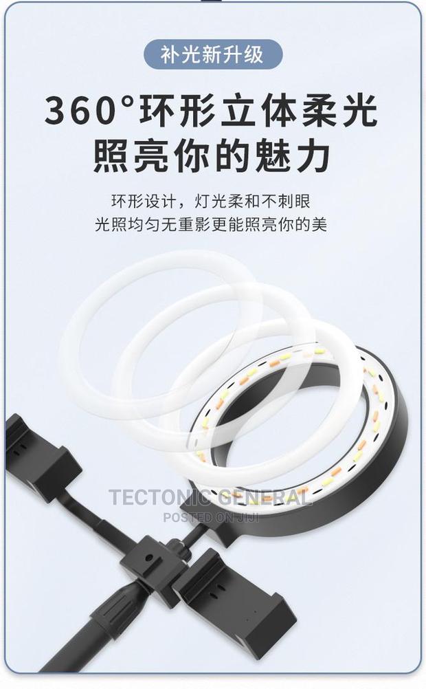 Foldable Table Ring Light With Dual Phone Holdertripod Stand - thumbnail 4
