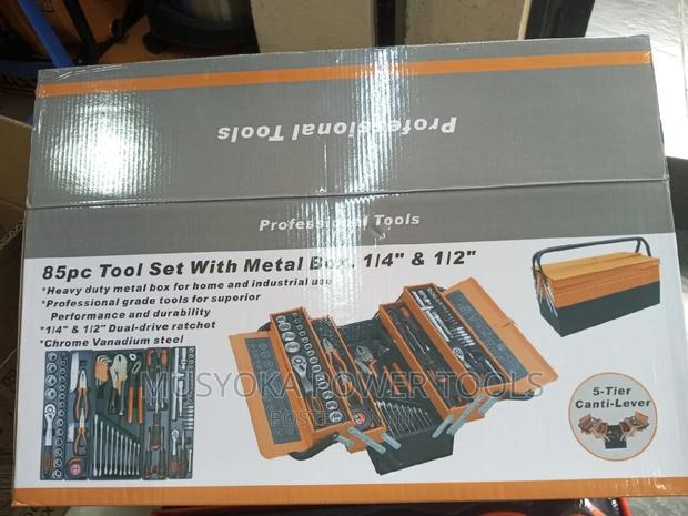 Complete Tool Set With Cantilever Metal Toolbox 85pcs - thumbnail 2
