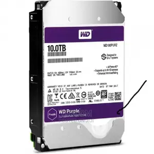 WD Purple Surveillance Hard Drive 10TB 256 MB 7200 Rpm