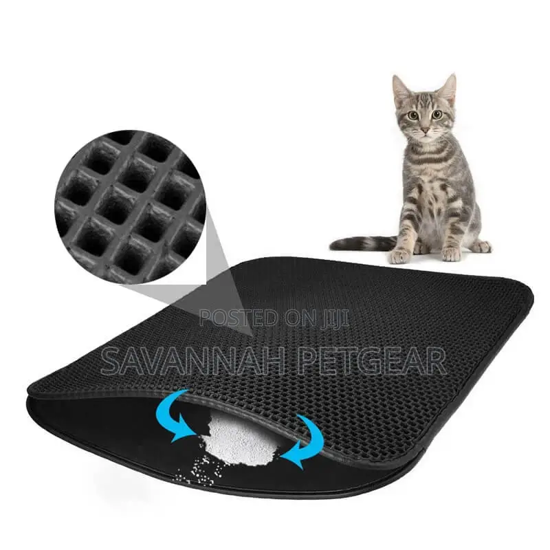 Waterproof Cat Litter Mat, Double Layer, Anti-Slip (45*60cm)