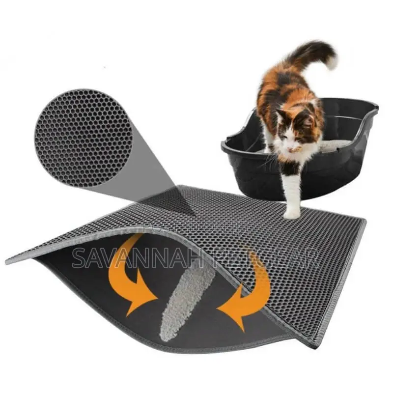 Waterproof Cat Litter Mat, Double Layer, Anti-Slip (45*60cm)
