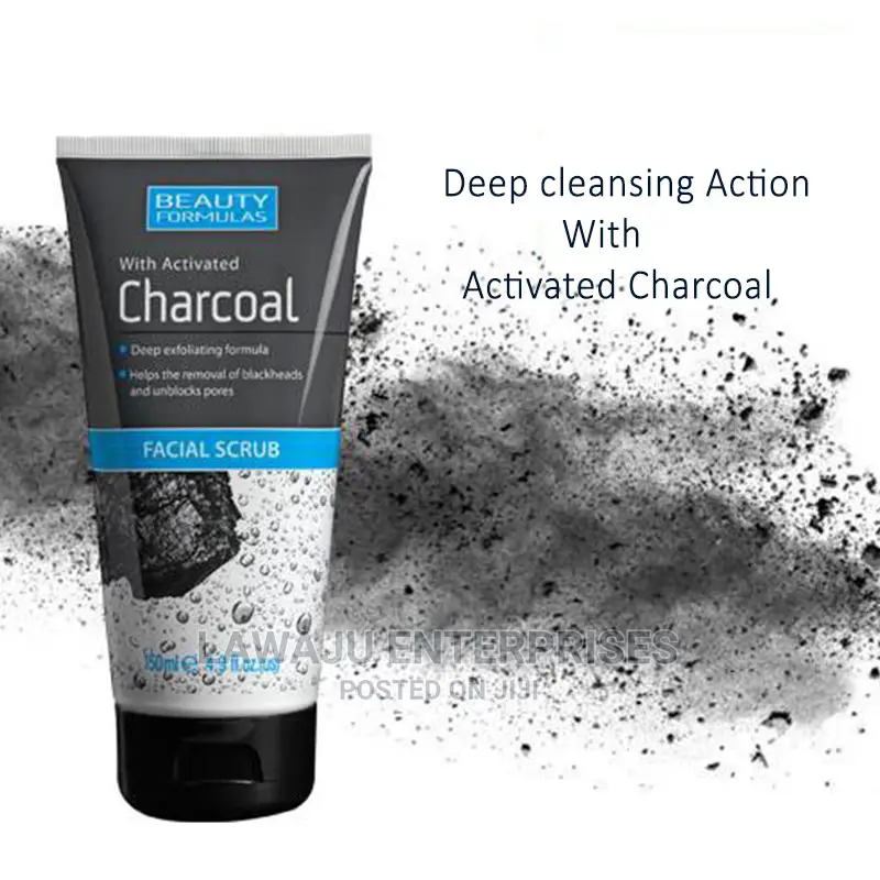 Beauty Formulas With Activated Charcoal Facial Scrub