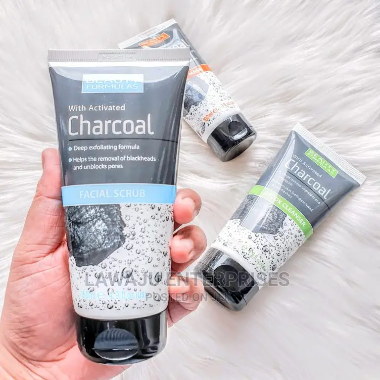 Beauty Formulas With Activated Charcoal Facial Scrub