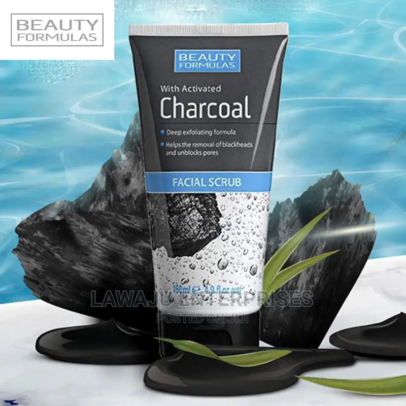 Beauty Formulas With Activated Charcoal Facial Scrub