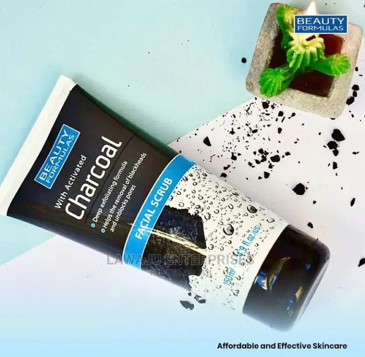 Beauty Formulas With Activated Charcoal Facial Scrub