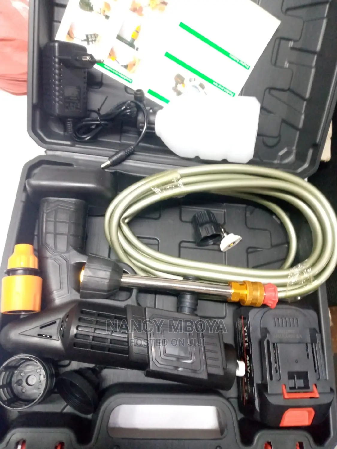 Car Washing Machine Pressure Gun With Two Batteries