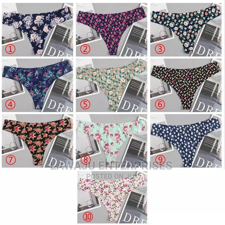 3pcs Floral Seamless Panties