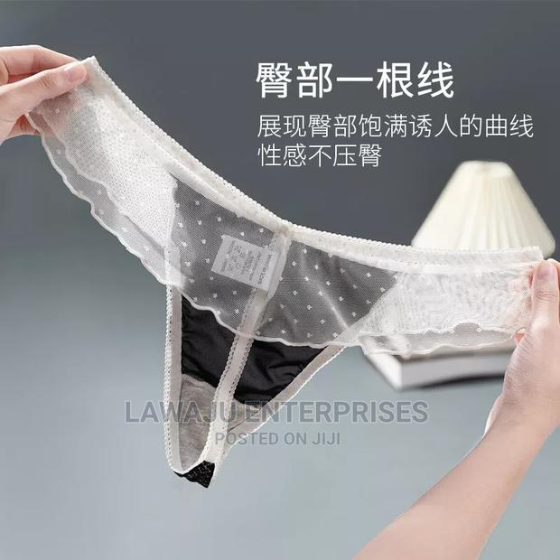 3pcs Romantic Dot Mesh Ladies Thong - thumbnail 7