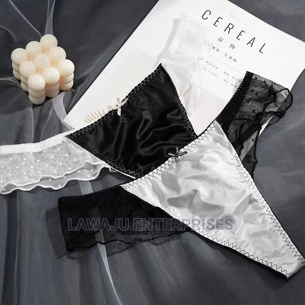 3pcs Romantic Dot Mesh Ladies Thong - thumbnail 6