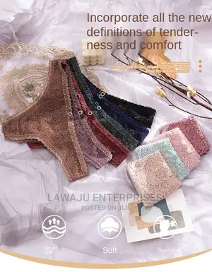 Breathable Soft Skin Friendly Lace Panties - (Set of 3)