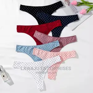 Polka Dot Cotton Ladies Briefs Panties (3pcs)