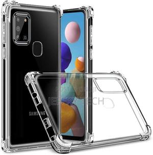 Case for Samsung Galaxy A21s, Crystal Clear Hybrid Material - thumbnail 2