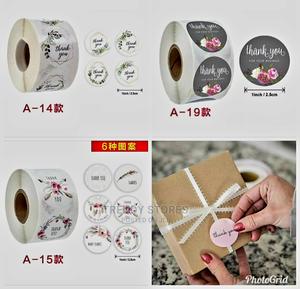 500pcs Thank You Sticker Roll - thumbnail 2