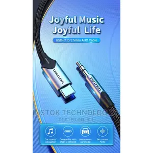 Vention Usb-C Male to 3.5mm Male Cable – 1M