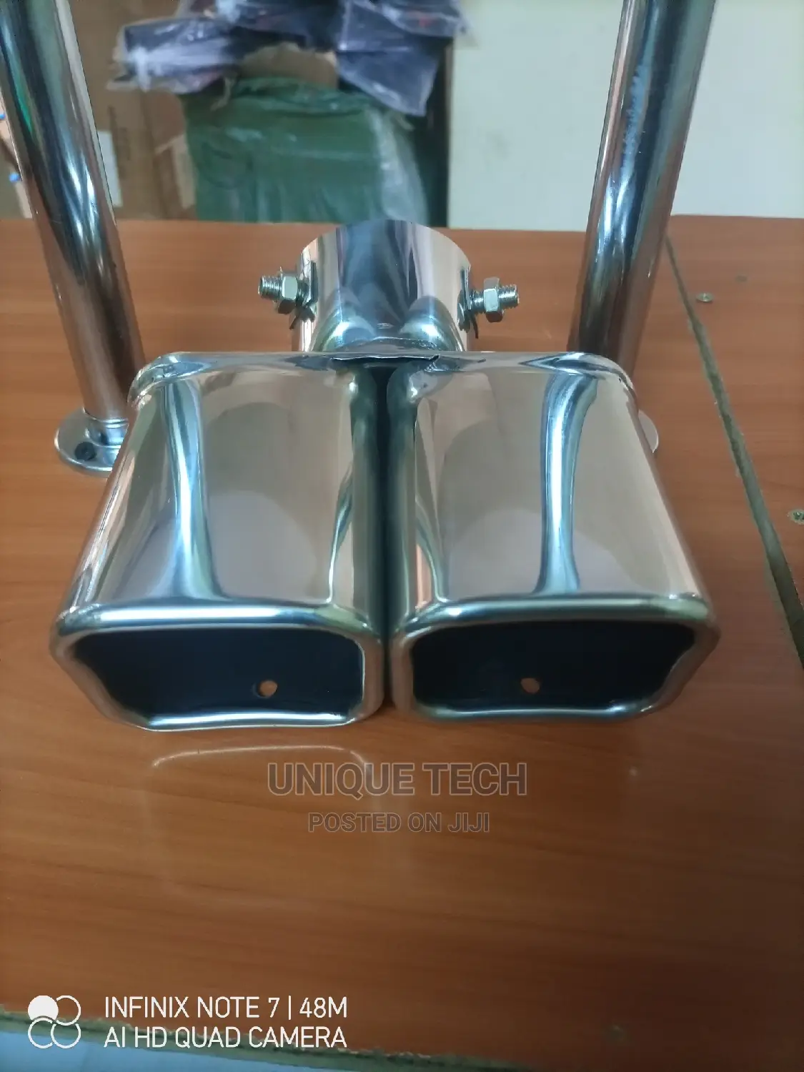 Double Exhaust Tip - Square End Design