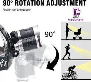 3 Way Head Lamp LED Head Torch