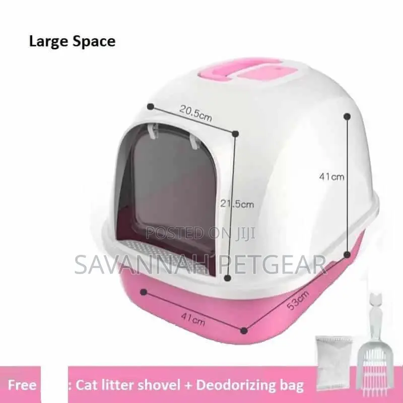 Jumbo Enclosed Cat Litter Box Free Antismell Deodorizing Bag